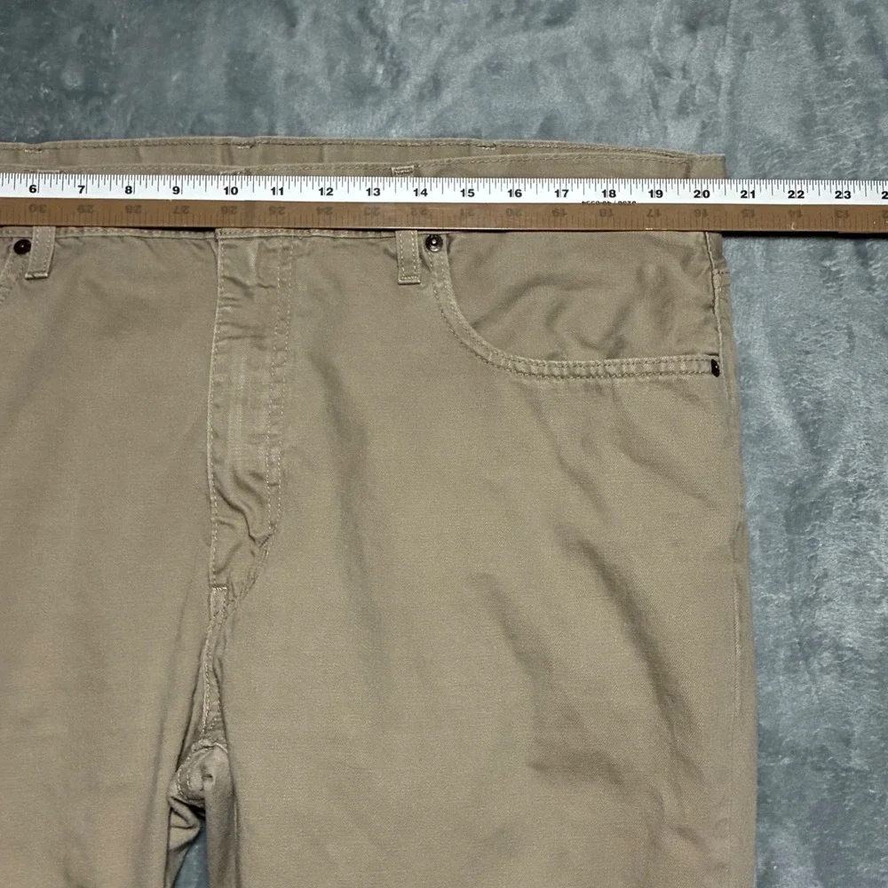 Levi's 559 Relaxed Straight Denim Jeans Mens 40x32 Tan Khaki